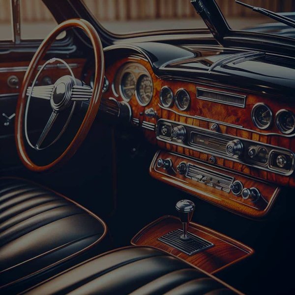 Quel type de produit utiliser pour rénover un tableau de bord en bois d'une voiture classique?